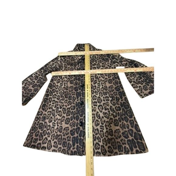 "LOUBEN" Women's Wool & Cashmere Blend Cheetah Print  Coat SZ 12 Mob Wife READ!! - Picture 7 of 15